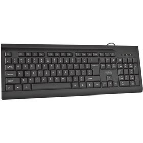 تصویر کیبورد USB تسکو مدل TK 8015 ا TSCO TK 8015 USB Wired Keyboard TSCO TK 8015 USB Wired Keyboard