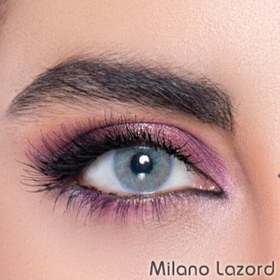 تصویر لنز چشم طوسی روشن بدون دور Lazord لابلا Labella سری Milano 