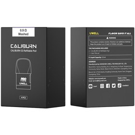 تصویر کارتریج یوول کالیبرن جی 3 - 0.6 اهم ، UWELL CALIBURN G3 cartridge UWELL CALIBURN G3 cartridge