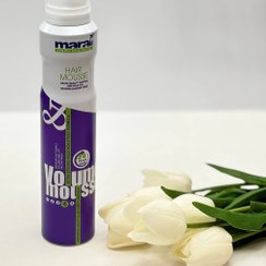 تصویر موس مو حجم دهنده و حالت دهنده بنفش مارال حجم 200میل 