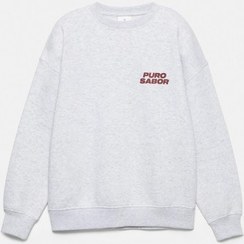 تصویر سویشرت گیلاس Pure Flare زنانه مارن خاکستری پل اند بیر 