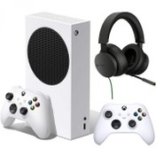 تصویر باندل کنسول Xbox Series S White + Controller + Xbox Stereo Wired 