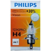 تصویر لامپ خودرو H4 یا سه خار فیلیپس اصلی 55 و 60 وات 