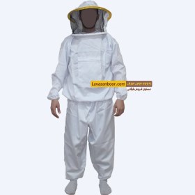 تصویر لباس زنبورداری طرح فضایی (کلاه گرد) 