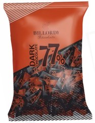 تصویر شکلات تلخ 77 درصد بیلوردی، کاکائو دارک، شکلات پذیرایی و سرو قهوه، شکلات کاکائویی دارک (250 گرم) 