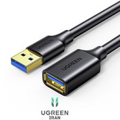 تصویر کابل افزایش طول USB 3.0 یوگرین مدل US129 – مشکی 