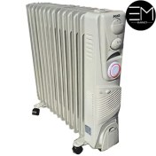 تصویر شوفاژ برقی پوند مدل AB7929 ۱۳ پره فن دار تایمردار 