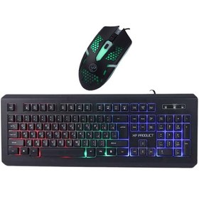 تصویر ماوس و کیبورد سیمی گیمینگ XP12300 امکان خرید اقساطی 4 ماهه بدون سود