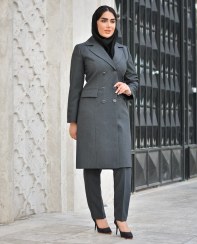 تصویر مانتو شلوار اداری مدل خاطره 
