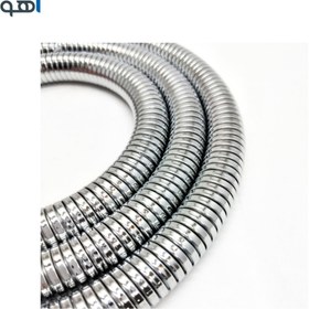 تصویر شلنگ توالت ریزبافت کروم 