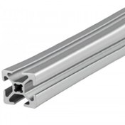 تصویر پروفیل شیاردار آلومینیومی 25*25 سبک شیار 6mm 25x25mm Aluminium Extrusion T-Slot Profile, slot width 6mm, Light