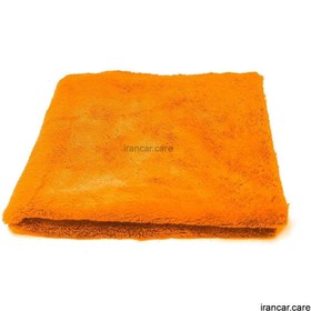 تصویر حوله مايكروفايبر نارنجی مدل 40*40 Microfiber Towel 