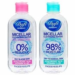 تصویر میسلار واتر دافی [پاک کننده میکاپ] - صورتی مناسب پوست های چرب Duffy micellar water