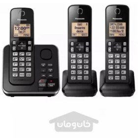 تصویر تلفن بیسیم سه گوشی با پیغامگیر پاناسونیک مدل Panasonic KX-TGC363 ا Cordless phone panasonic with messenger-3 Handsets- KX-TGC363 Cordless phone panasonic with messenger-3 Handsets- KX-TGC363