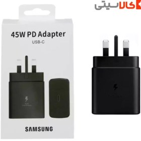 تصویر شارژر 45 وات سامسونگ مدل EP-TA845 بدون کابل اصل original samsung charger 45w model ep-ta845