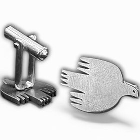 تصویر دکمه سردست پرنده 