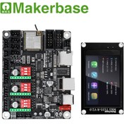 تصویر برد کنترلر Makerbase MKS DLC32 همراه با نمایشگر رنگی و لمسی MKS TS35-R 