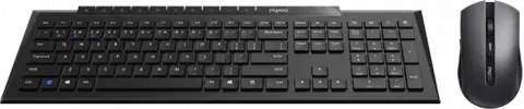 تصویر کیبورد و موس بی سیم رپو مدل 8210M Rapoo 8210M Multi-mode Wireless Keyboard and Mouse