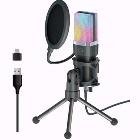 تصویر میکروفون استودیویی یانمای مدل X1R RGB YANMAI X1R RGB Condenser Microphone