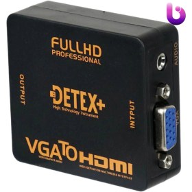 تصویر تبدیل Detex+ VGA to HDMI 