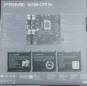 تصویر مادربرد ایسوس مدل ASUS H610 MC PC D4 با گارانتی اصلی ارسال رایگان 