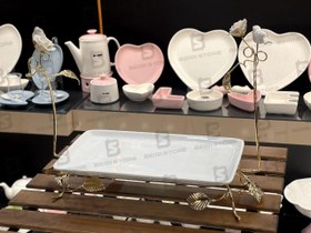 تصویر دیس بزرگ گل و پرنده کد 6009 