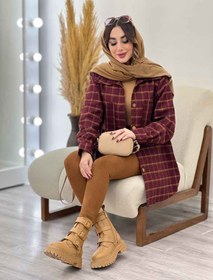 تصویر شکت چهارخونه دو جیب سوفیا کد 5478 