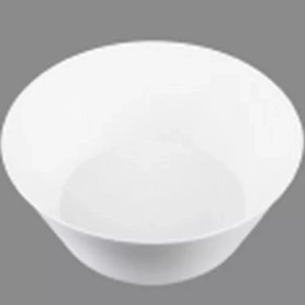 تصویر پیاله چینی زرین فرم اس سفید (سایز 18) Zarin Iran S-form White 1 Piece Porcelain Bowl 18