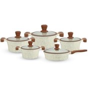 تصویر سرویس قابلمه ۱۰ پارچه روگن مدل RU-7010 Rogen 10 cloth pot service, model RU-7010