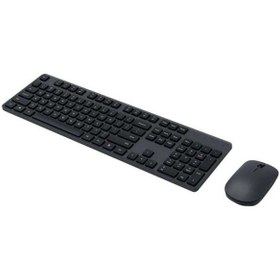 تصویر ست ماوس و کیبورد بی سیم مشکی شیائومی Xiaomi مدل WXJS02YM keyboard mouse2 