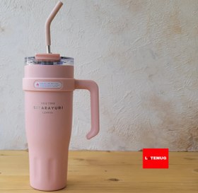 تصویر تامبلر دسته بغل ۱۲۰۰ میل سیتارایوری - سبز ابی Side handle tumbler 1200ml Sitarayuri