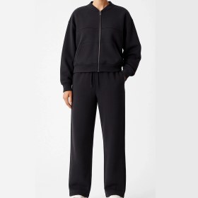 تصویر ست سویشرت شلوار دورس توکرکی مشکی 