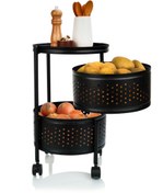 تصویر سبد سیب زمینی و پیاز ساین مدل گردان 2طبقه 