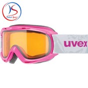 تصویر عینک اسکی و طوفان uvex slider pink 