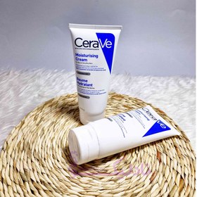 تصویر کرم مرطوب کننده تیوپی سراوی مناسب پوست خشک و خیلی خشک CeraVe Moisturizing Cream Daily Face and Body Moisturizer