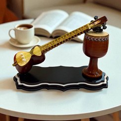 تصویر ماکت ترکیبی تمبک با (تار،کمانچه،سه تار) 