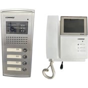 تصویر پکیج آیفون تصویری کوماکس تک واحدی با پنل ورودی ۴ شاسی 