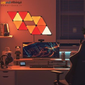 تصویر پنل روشنایی مثلثی مشکی هوشمند 12 تکه نانولیف لیمیتید ادیشن Nanoleaf Shapes Limited Edition Ultra Black Triangles Smarter Kit (12 Panels) 