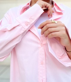 تصویر شومیز نخی صورتی Pink shirt