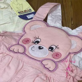 تصویر لباس سرهمی نوزاد طرح خرس گل ایران 
