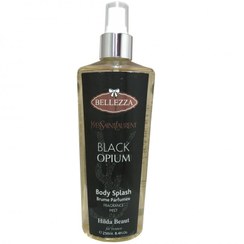 تصویر بادی اسپلش هیلدا بیوت بلک اپیوم Hilda Beaut BLACK OPIUM Body Splash حجم ۲۵۰ میلی لیتر Hilda Beaut BLACK OPIUM Body Splash 250ml