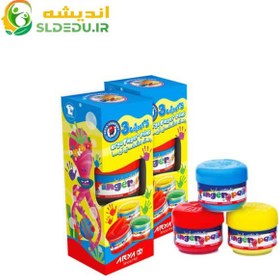 تصویر رنگ انگشتی 3 رنگ آریا 