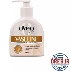 تصویر وازلین حاوی کره کاکائو و روغن آرگان اوک شاین _ OVEQ SHINE OVEQ SHINE COCOA BUTTER & ARGAN OIL VASELINE 