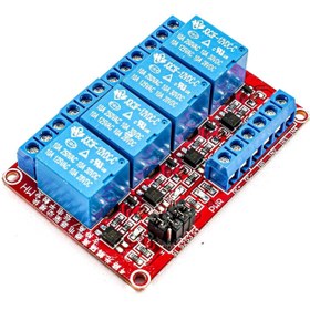 تصویر ماژول رله 12 ولت 4 کانال 