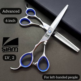 تصویر ست قیچی فینی چپ‌دست LV2 (6‌‌اینچ) Finny 6 Inch Hair Pitage left handed Scissors Set-LV2