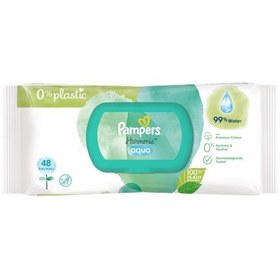 تصویر دستمال مرطوب کودک پمپرز Pampers مدل aqua pure دستمال مرطوب کودک