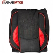 تصویر روکش صندلی مخصوص تیبا 2 و کوییک قرمز مشکی Red and black seat cover for Tiba 2 and Quick