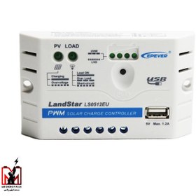 تصویر شارژ کنترلر خورشیدی 5A و 12V مدل LS0512EU سری PWM برند EPEVER 