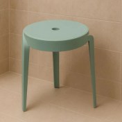 تصویر صندلی حمام رنگ سبز روشن 