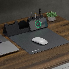 تصویر ماوس پد وایرلس گرین Green Lion Mouse Pad Wireless Charger – فروشگاه اینترنتی سعیدیان کالا 